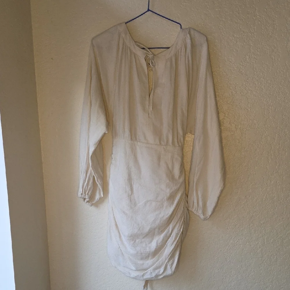 Free People Cream Knit Top